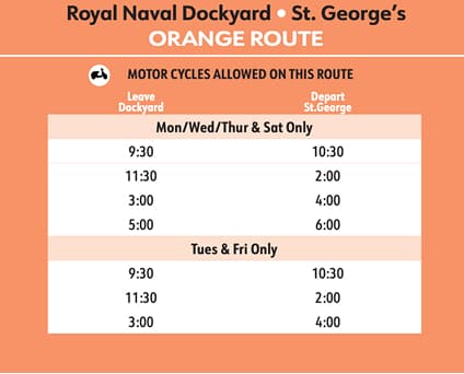 Bermuda Orange Route Ferry
